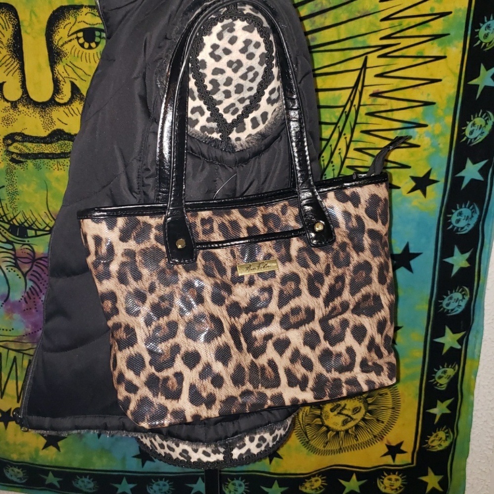 Leopard print purse